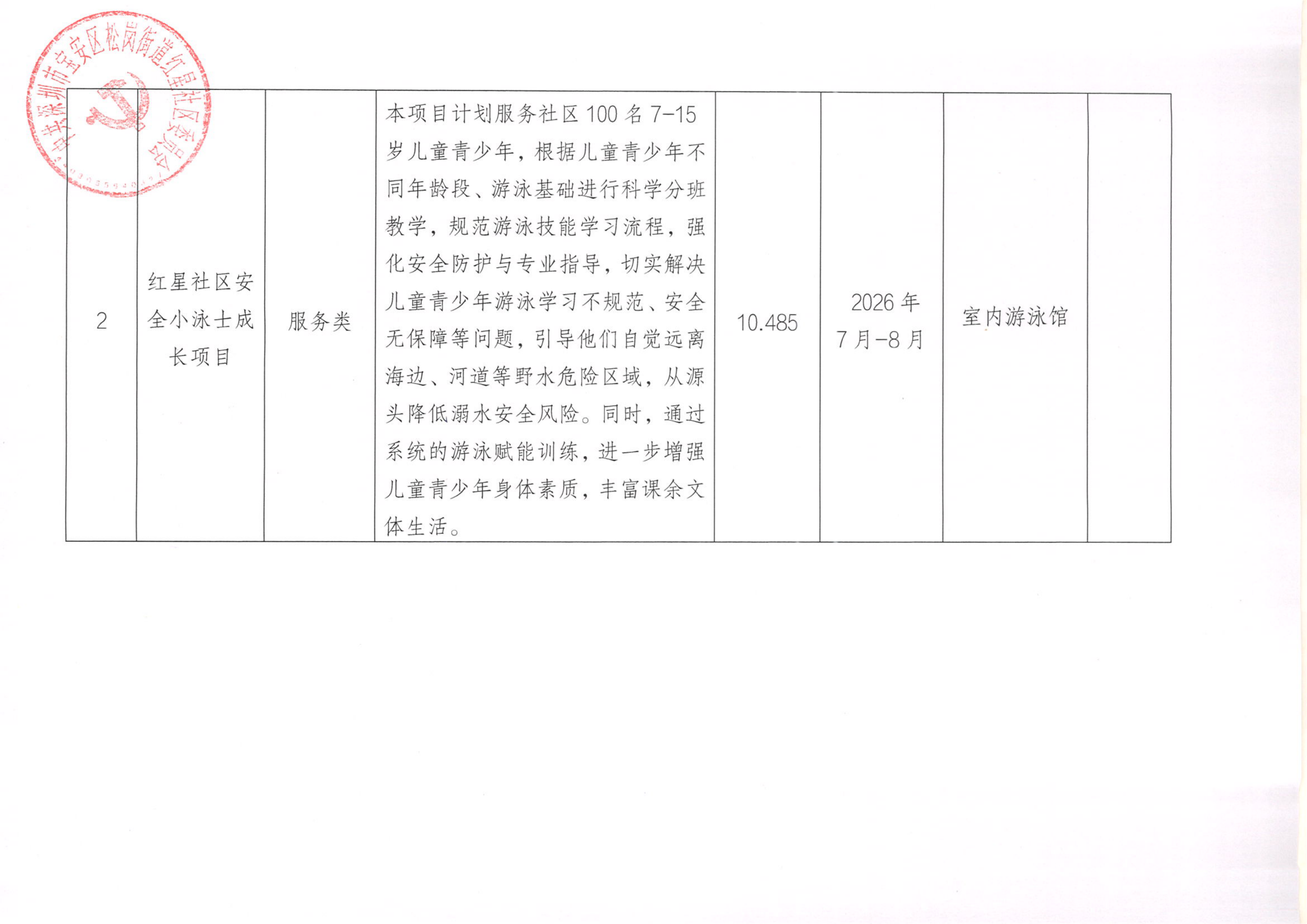 宝安区松岗街道红星社区2026年“民生微实事”第四批实施项目公布_01.png